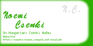 noemi csenki business card